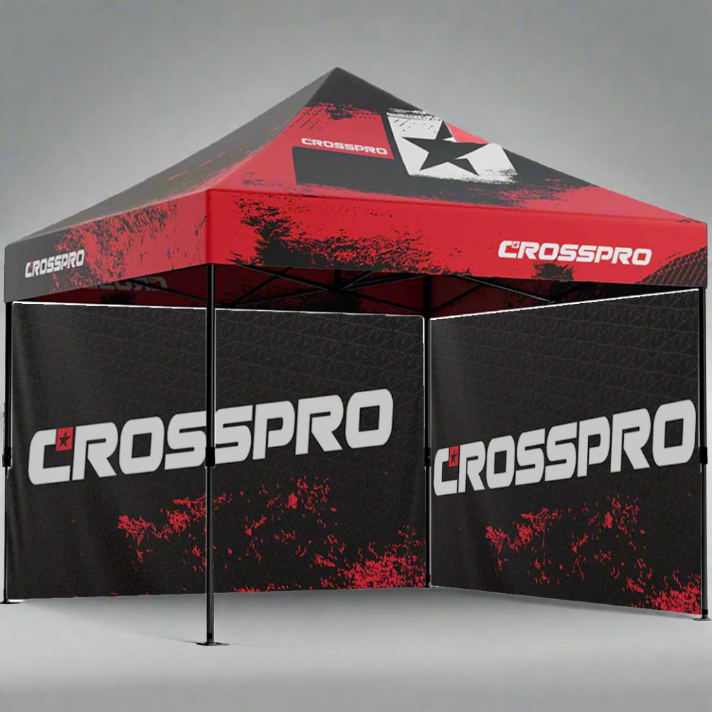 ENSEMBLE TENTE EASY-UP FACTORY 3X3M + PAROI LATÉRALE DE CROSSPRO