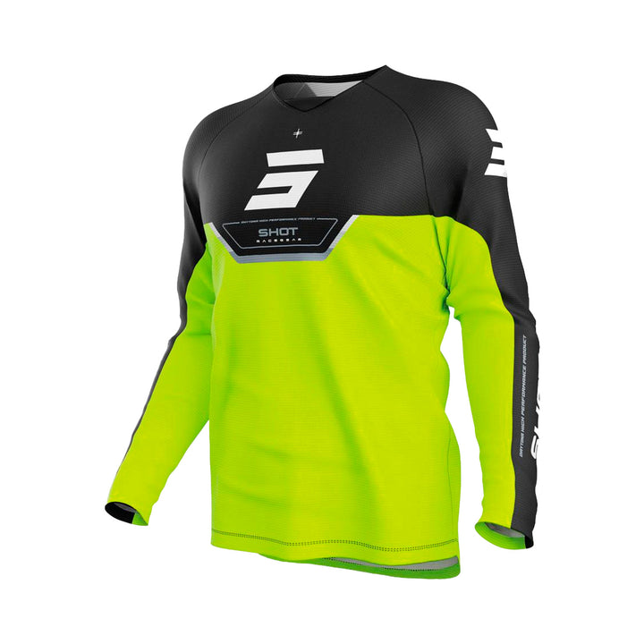 camisola-crianca-shot-draw-kid-daytona-amarelo-neon