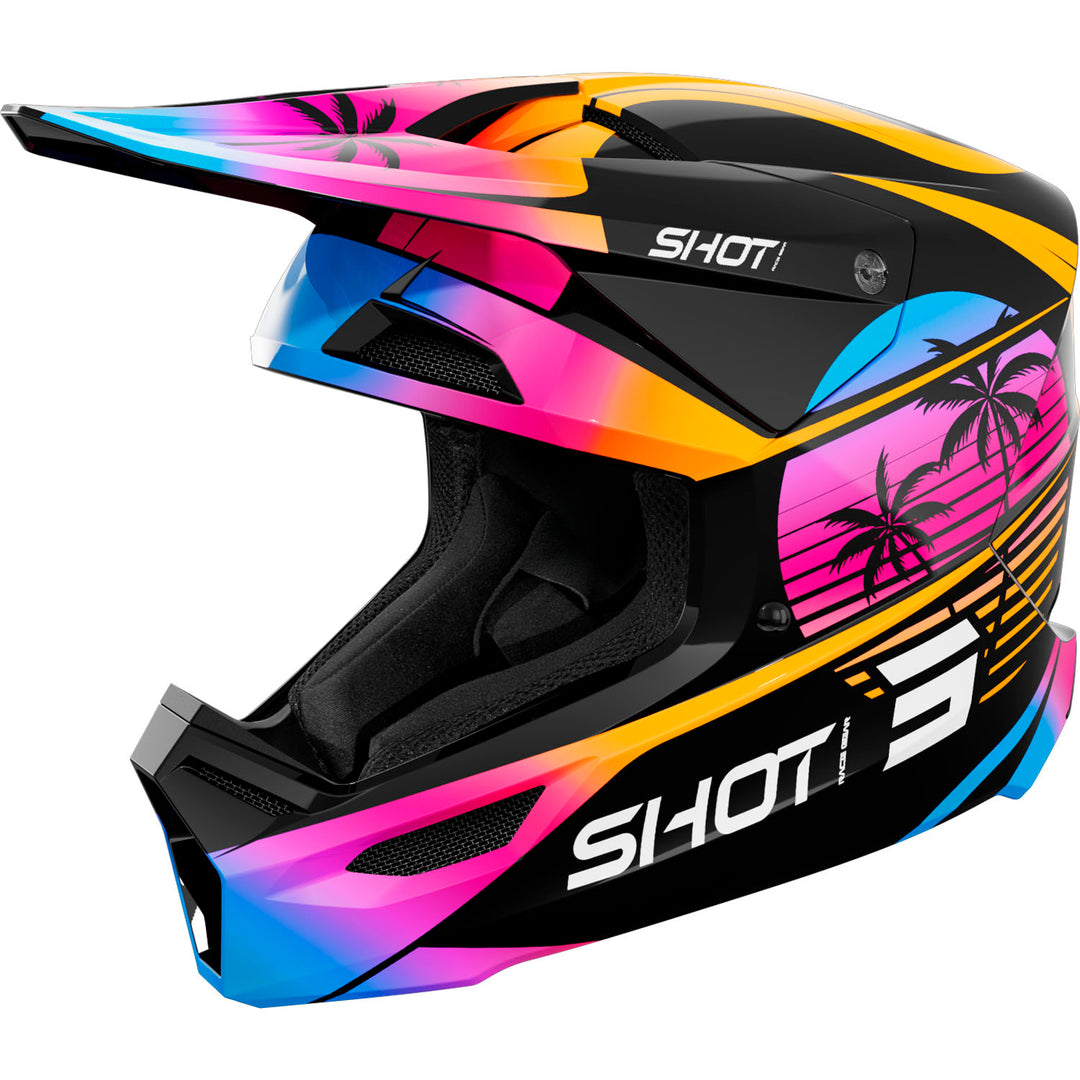 capacete-crianca-shot-furious-kid-miami-orange-glossy-left