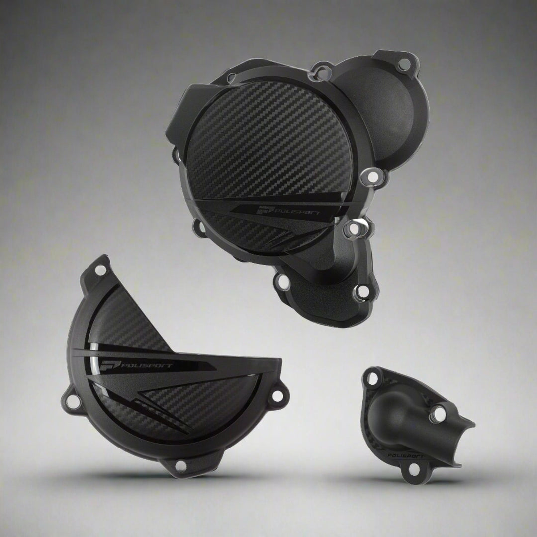 KIT DE PROTECTION DES COUVERCLES DE MOTEUR POLISPORT KTM EXC 250/300 2024-2025