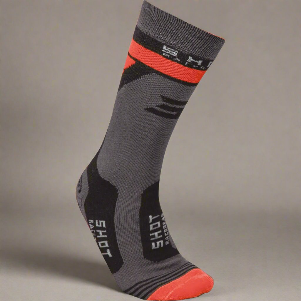 CHAUSSETTES SHOT SHOT ENFANT RACE 2.0 ORANGE NÉON