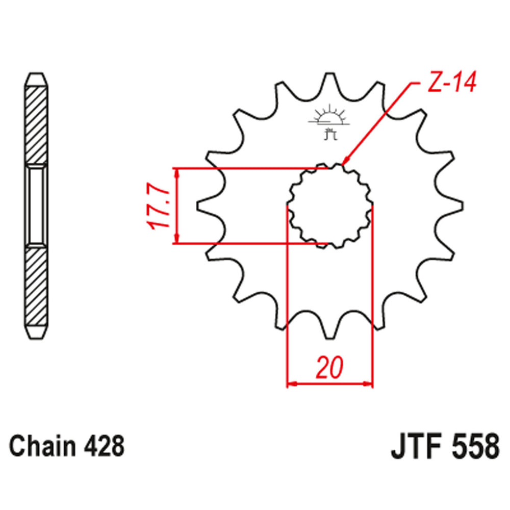 pinhao-jt-sprockets-yamaha-yz-85-2002-2025-jtf558-tecnical