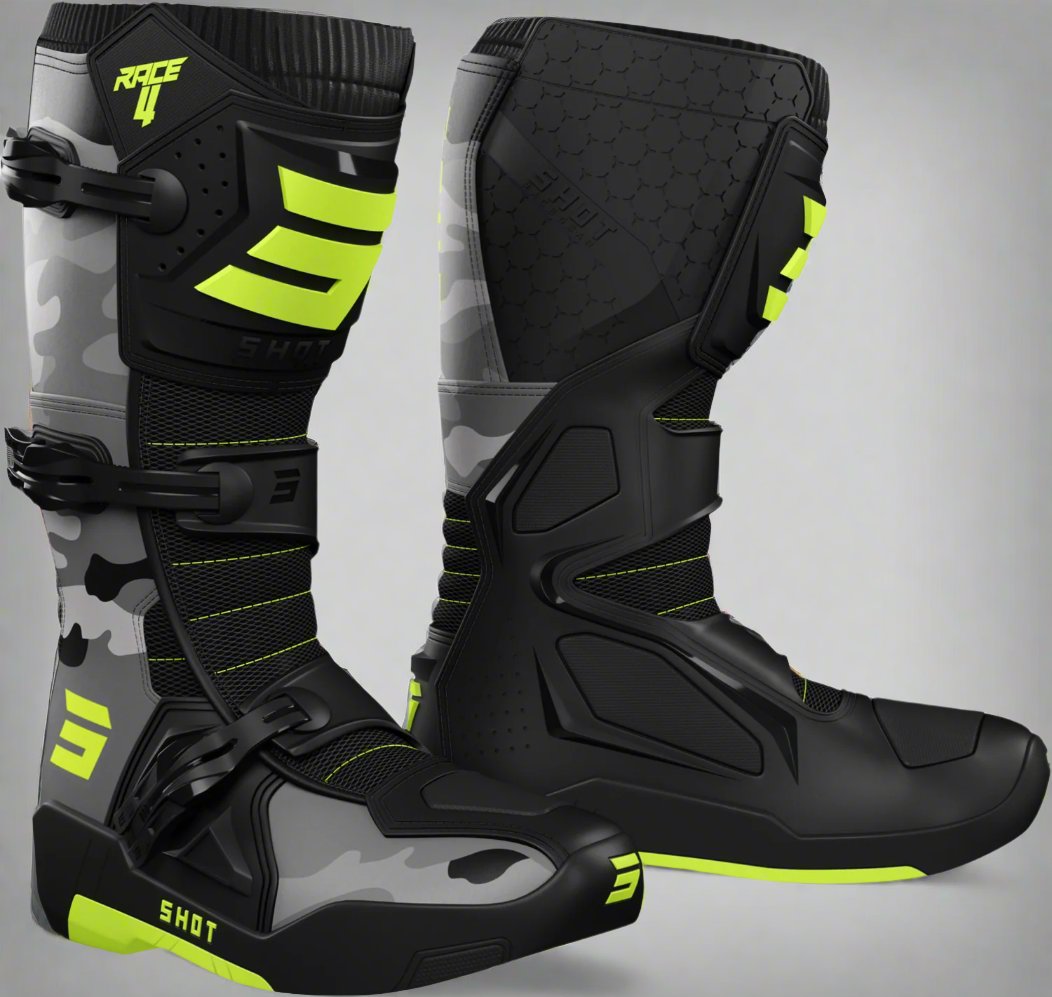 botas-shot-race-4-camo-amarelas-neon