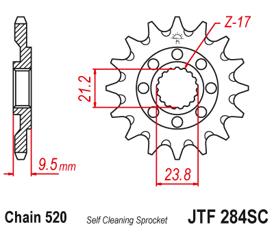 pinhao-jt-sprockets-sf-honda-cr-250-1988-2008-crf-450-2002-2018-jtf284sc-details