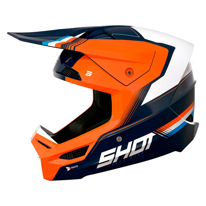 CASQUE SHOT RACE TRACER ORANGE NÉON BRILLANT