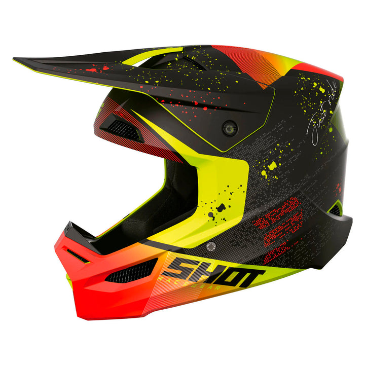 CASQUE SHOT FURIOUS MATRIX ROUGE MAT
