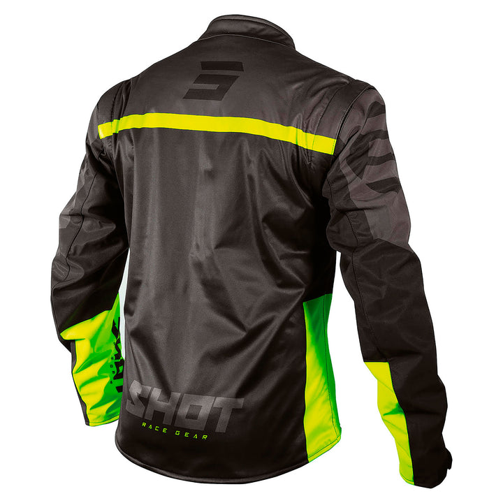 VESTE SHOT SOFTSHELL LITE 2.0 NOIR / JAUNE NÉON