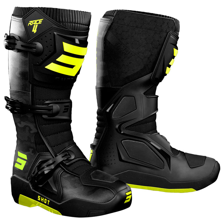 botas-shot-race-4-tactic-black-neon-yellow