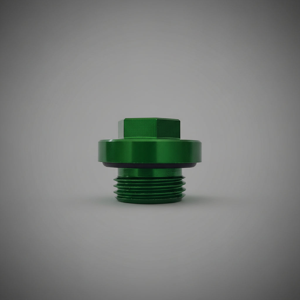 BOUCHON MOTEUR ET BOÎTE BUD RACING ALUMINIUM CNC ANODISÉ KAWASAKI KX / KX-F