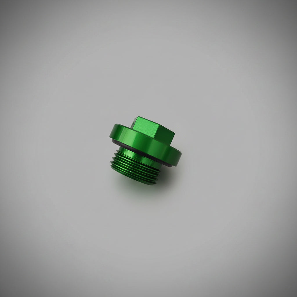 BOUCHON MOTEUR ET BOÎTE BUD RACING ALUMINIUM CNC ANODISÉ KAWASAKI KX / KX-F
