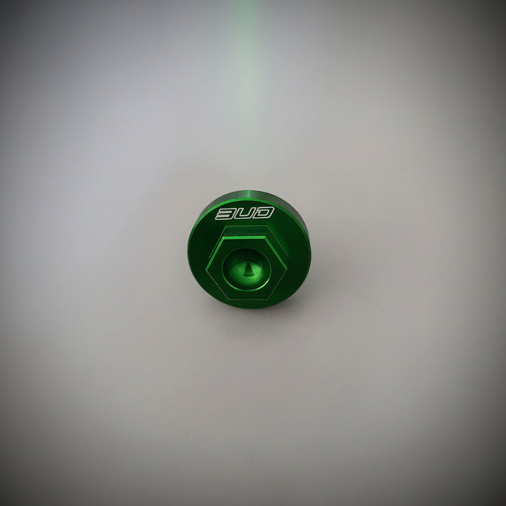 BOUCHON MOTEUR ET BOÎTE BUD RACING ALUMINIUM CNC ANODISÉ KAWASAKI KX / KX-F