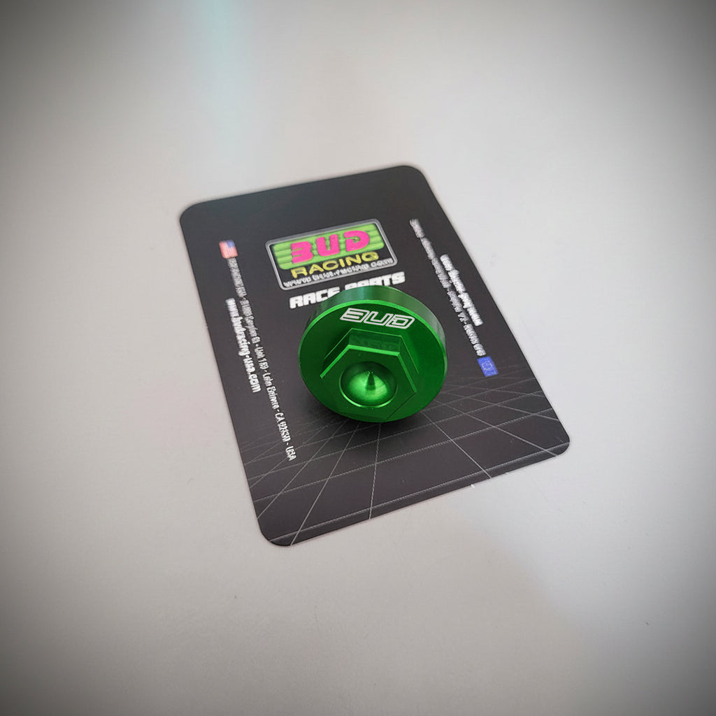 BOUCHON MOTEUR ET BOÎTE BUD RACING ALUMINIUM CNC ANODISÉ KAWASAKI KX / KX-F