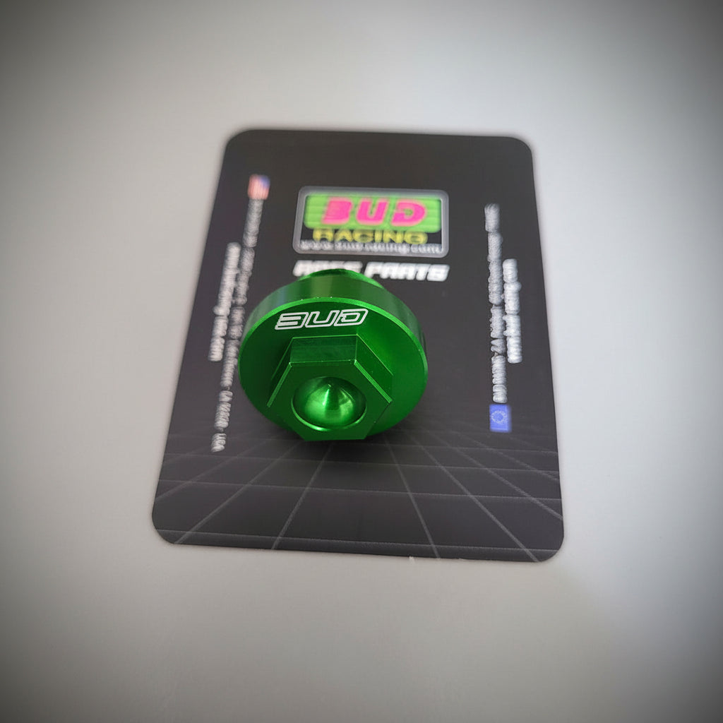 BOUCHON MOTEUR ET BOÎTE BUD RACING ALUMINIUM CNC ANODISÉ KAWASAKI KX / KX-F