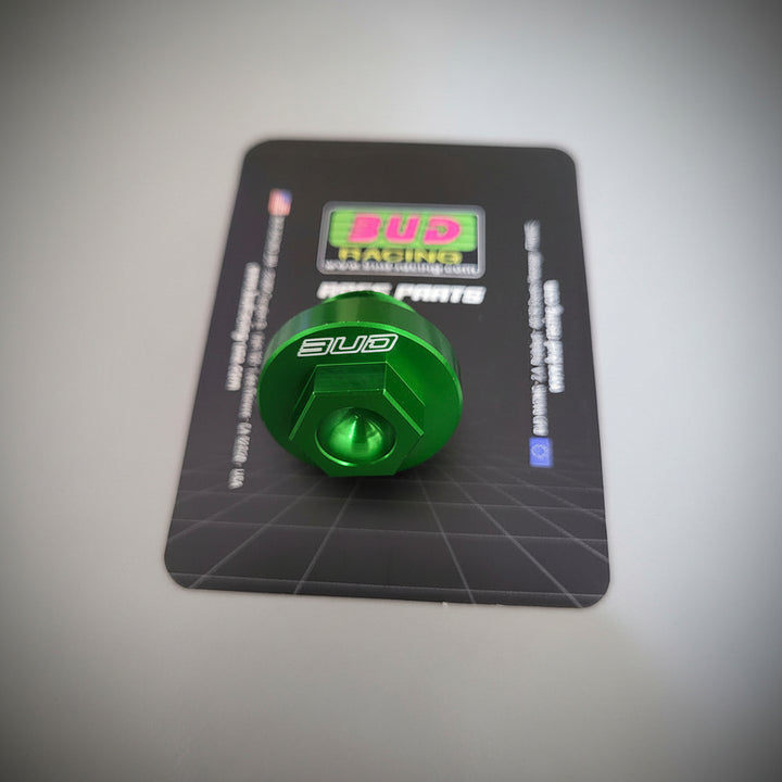 BOUCHON MOTEUR ET BOÎTE BUD RACING ALUMINIUM CNC ANODISÉ KAWASAKI KX / KX-F