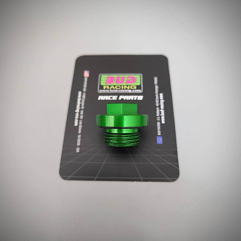 BOUCHON MOTEUR ET BOÎTE BUD RACING ALUMINIUM CNC ANODISÉ KAWASAKI KX / KX-F