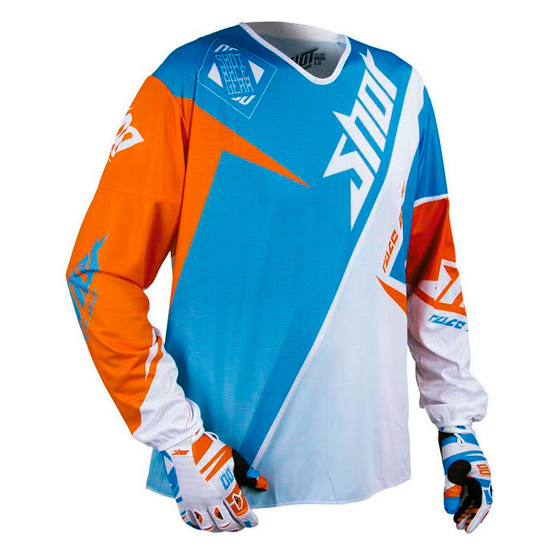 camisola-shot-flexor-maroon-azul-laranja