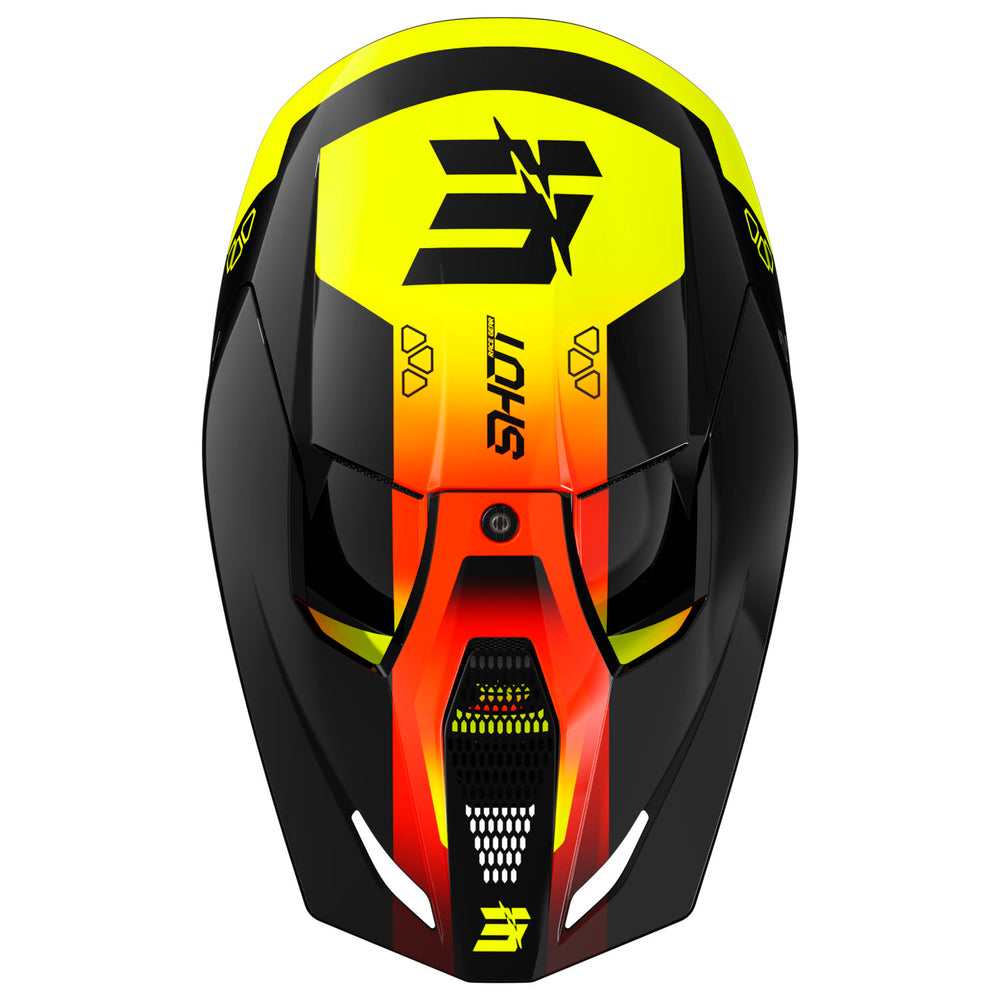 capacete-crianca-shot-furious-kid-rocket-neon-yellow-glossy-top