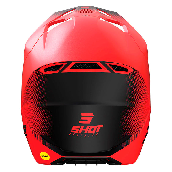 capacete-shot-race-raw-vermelho-mate-back