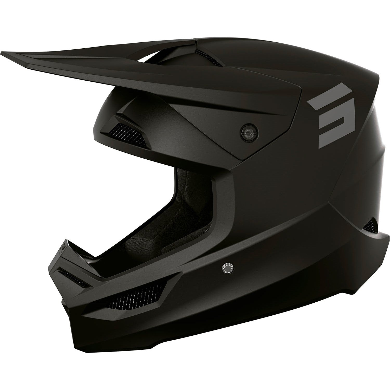 Matte black mx helmet hotsell