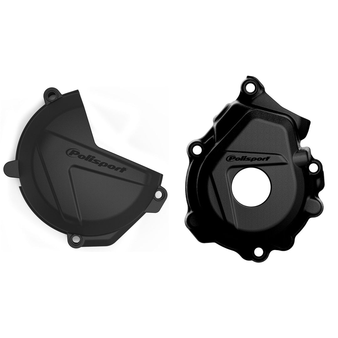 kit-proteção-tampa-embraiagem-ignicão-polisport-ktm-sxf-husqvarna-fc-2016-2021-preto